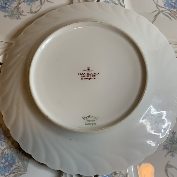 5-Haviland Limoges Bergere 7.5” Salad Plates Bone China - Picture 3 of 4